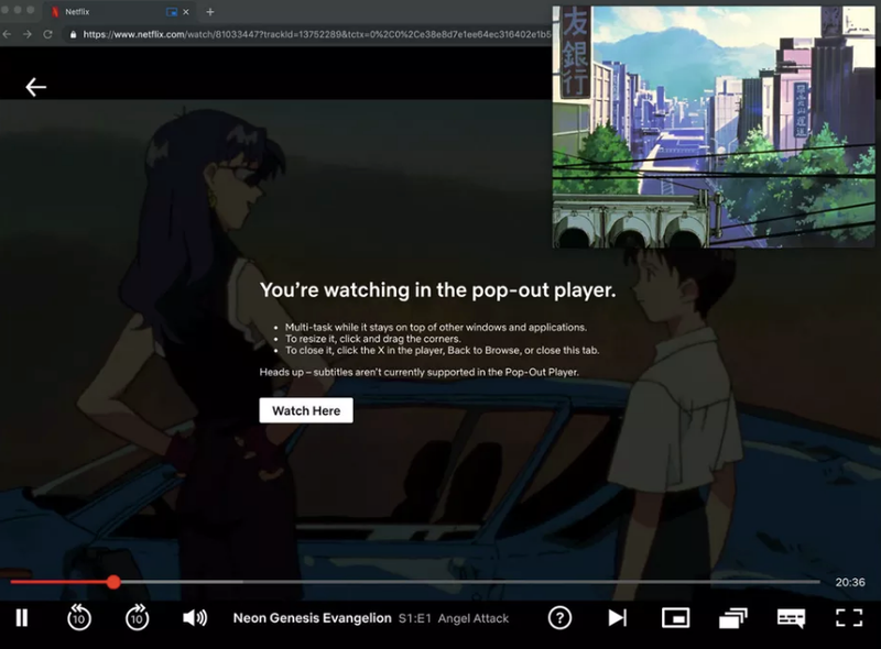Debido a que Netflix está probando la nueva función, todavía no está disponible para todos los usuarios. Si has sido escogido para probarla, haz clic en el icono al lado del botón de avance.